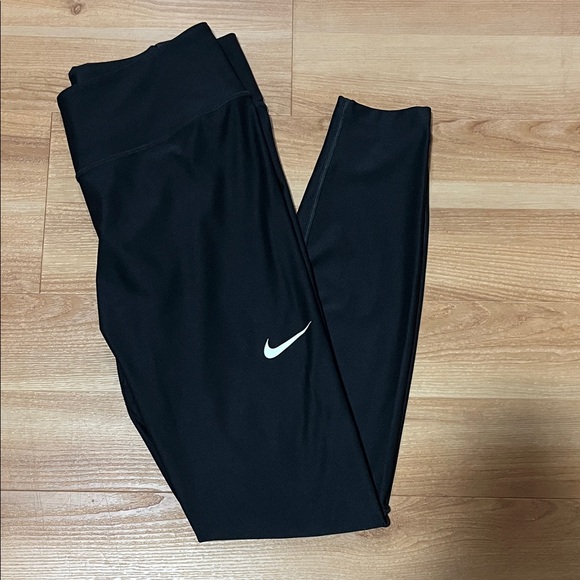 Nike Pants - Nike Black Leggings with White Swoosh